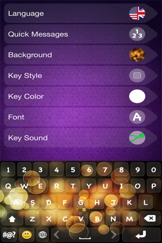 Sparkle Keyboard Skins – Girly Keyboards Changer with Glitter Background.s and Fonts screenshot 3