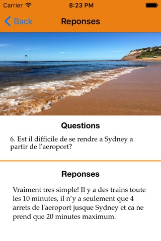 Let's Go to Australia. Guide Question Response pour Backpackers Francais et Belge. screenshot 3
