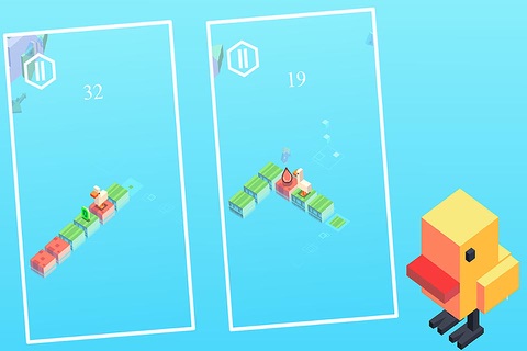 Crossy River:Risky Bird  - Tap Jump Endless Arcade Game screenshot 4