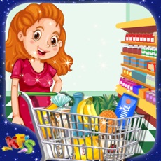 Activities of Mom Supermarket Shopping – Girls shop grocery with mother & pay the cashier