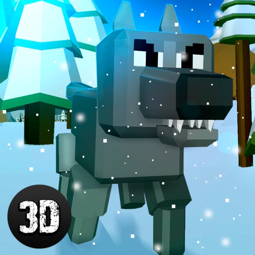 Pixel Wolf Survival Simulator Full Icon