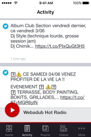 WEBADUB HOT RADIO screenshot 2