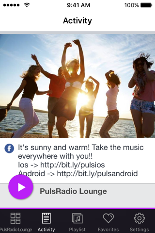 Скриншот из PulsRadio Lounge