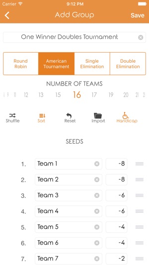 Tournament Scheduler