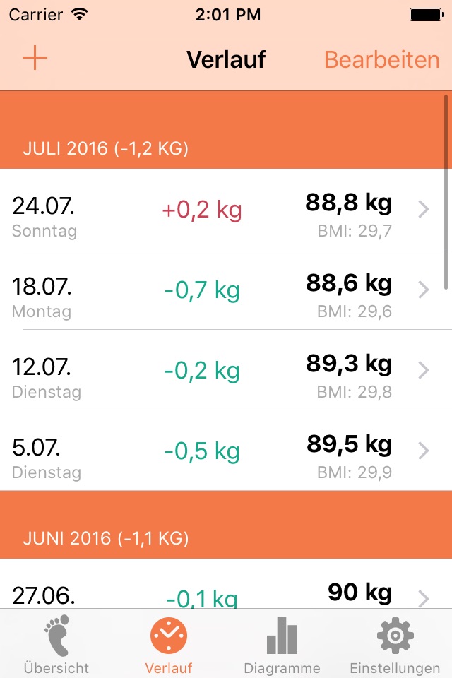 Weight Tracker - BMI screenshot 2