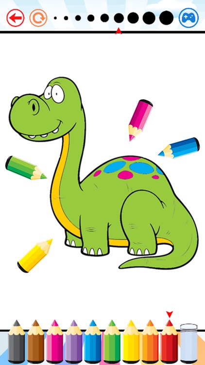 Dinosaur Dragon Coloring Book - Dino drawing for kid free, Animal paint and color games HD for good kid