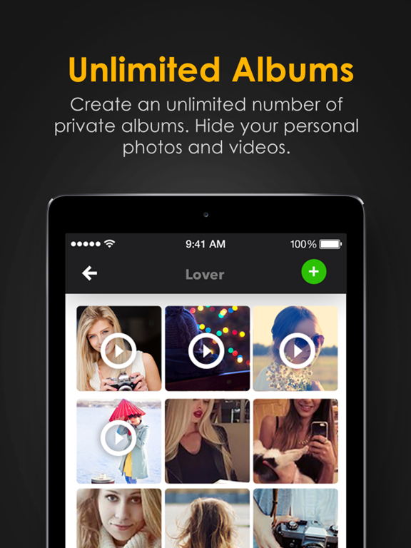iPad Image of Secret Calculator Photo Album