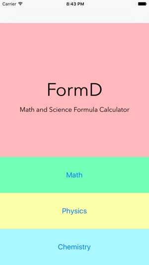 FormD - Math and Science Formula Calculator(圖1)-速報App