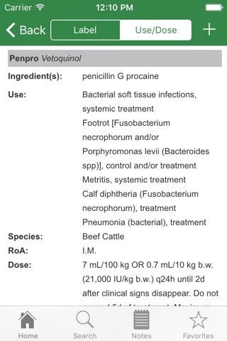 Bovine Medications Formulary Canada screenshot 4