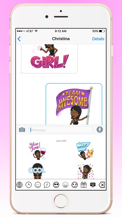 BlackEmoji - Emoji keyboard for cute Black girls
