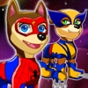 Create Your Own Super-Hero Rescue Team - Free Dress-Up Comics For X-Men VS Paw-Patrol Edition