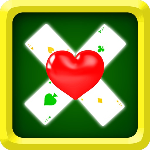 Heart Solitaire Draw with Happy Valentine's Day