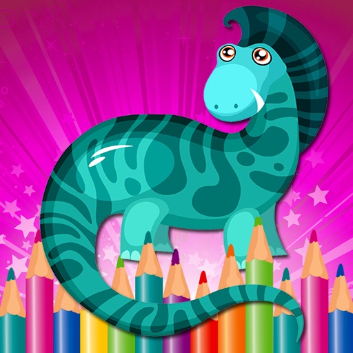 Coloring Book Little Dino Game for Kids Free