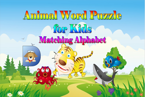 Animal Word Puzzle for Kids - Matching Vocabulary Learning Game screenshot 4