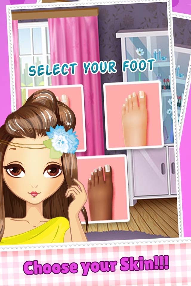 Foot Nail Art Beauty Salon Game Cute Designs And Manicure Ideas for Girls screenshot 2