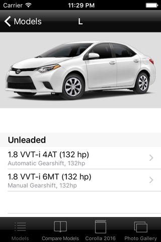 Specs for Toyota Corolla 2016 edition - US version screenshot 2