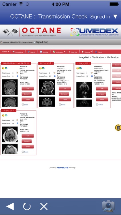 UMEDEX OCTANE App Suite