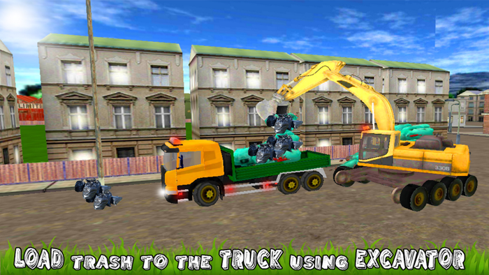 City Excavator Garbage Truck