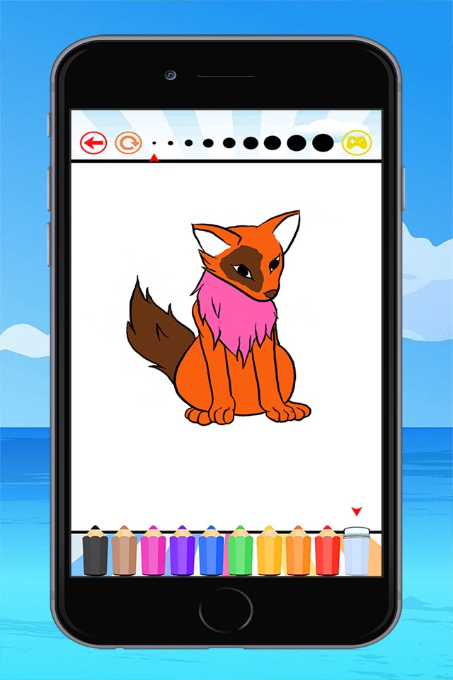 The Wolf Coloring Book: Learn to color and draw a wolf, hyena and more, Free games for children screenshot 4