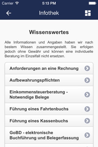 Dr. Heinsohn Steuerberater-App screenshot 2