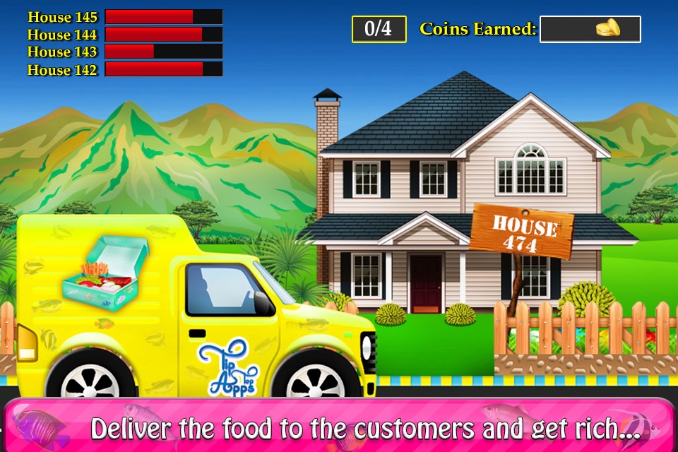 Fish Cooking Delivery Girls Games screenshot 2