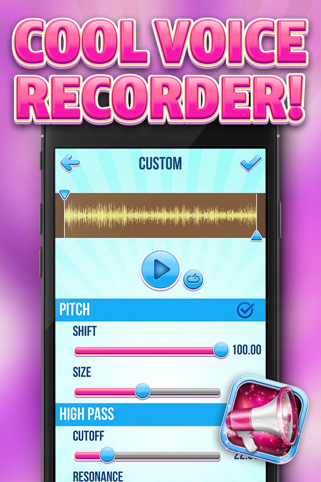 Sound Changer Effects – Edit Recordings with Cool Voice Recorder and Modifier App screenshot 2