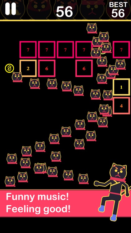 Ballz of ninja cats - shooter games screenshot-3