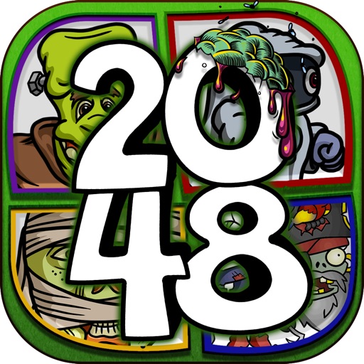 2048 + UNDO Number Puzzle Games “ Zombies and Undead Edition ” Free icon