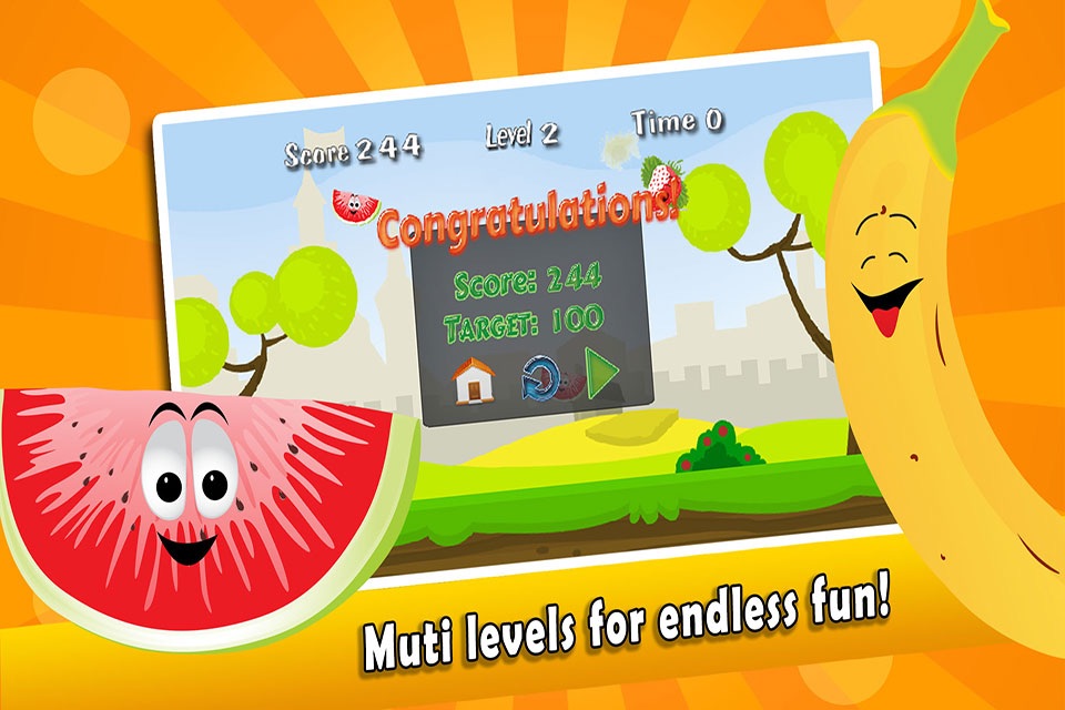 Fruit Shooting Blast - Fun Easy Apple Fruits Shooter Games for Toddler and Kids screenshot 3