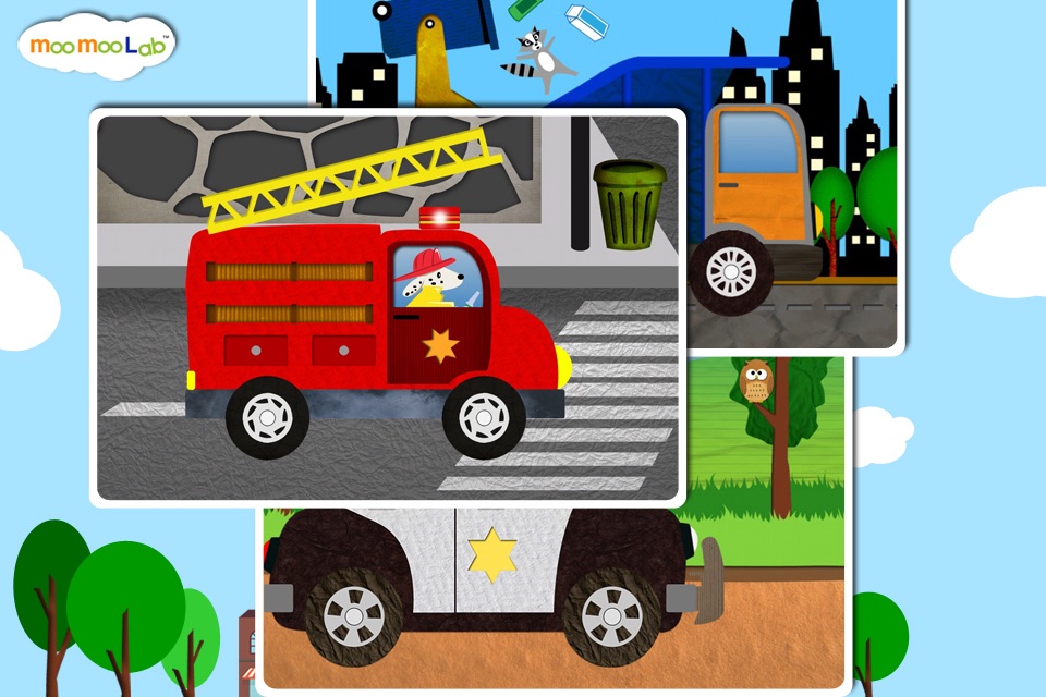 Car and Truck - Puzzles, Games, Coloring Activities for Kids and Toddlers Full Version by Moo Moo Lab screenshot 2