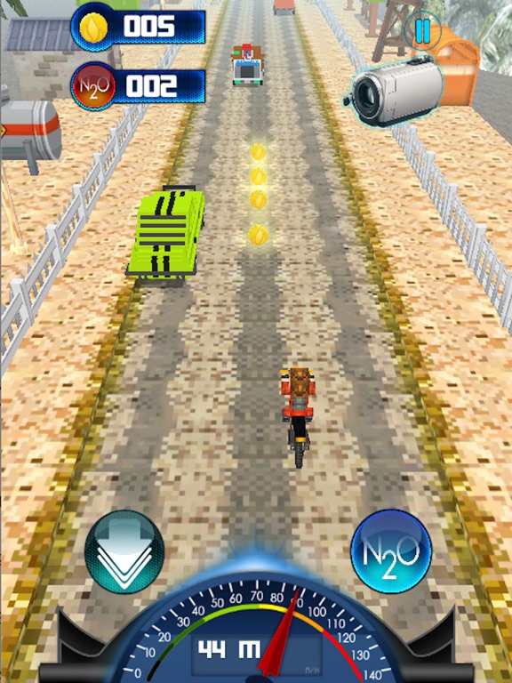 Craft Bike Blocky City Driving : Real Moto Traffic Racing Game Adventure 3Dのおすすめ画像4