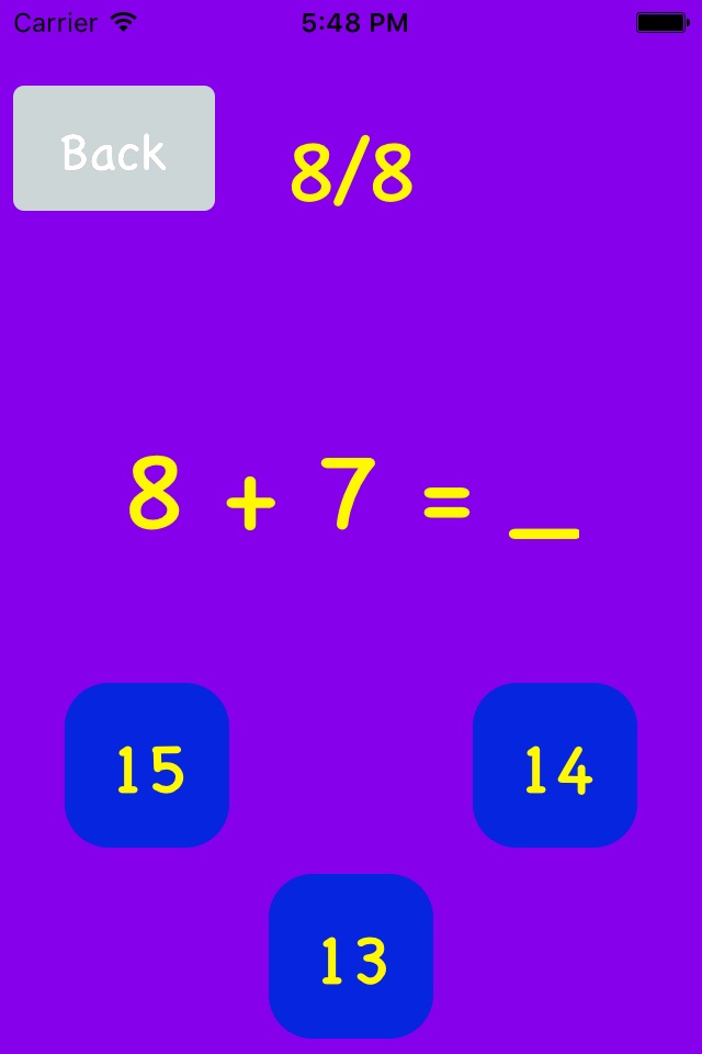 Your Addition & Subtraction screenshot 2