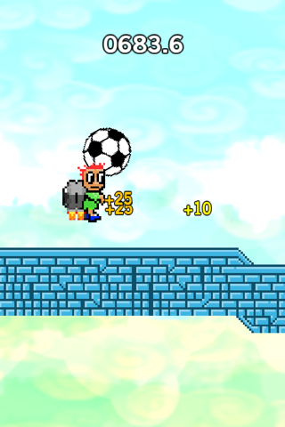 Jetpack Dribble Hero - endless soccer ball kick screenshot 3