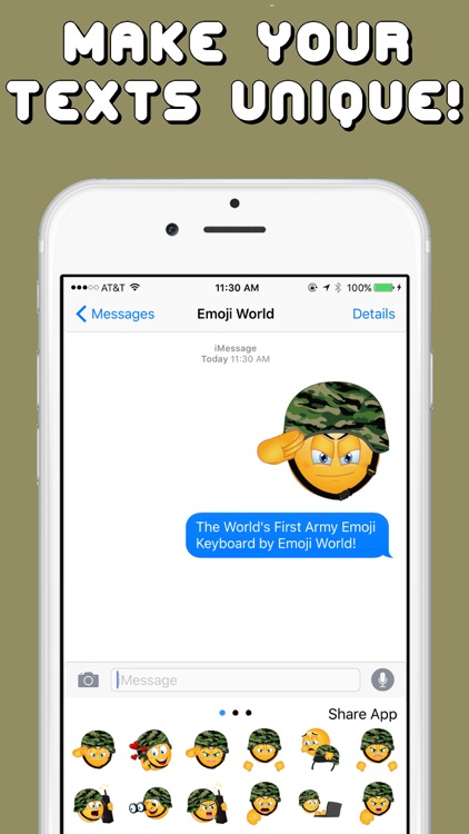 Army Emojis Keyboard Memorial Day Edition by Emoji World screenshot-3