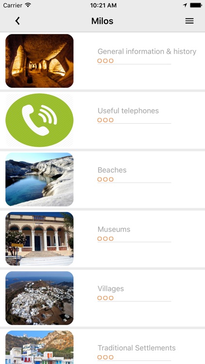 Milos Guide App