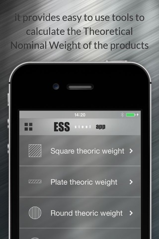 ESS steel App screenshot 2