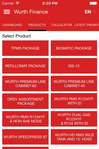 Wurth Lease Rate Calculator screenshot 3