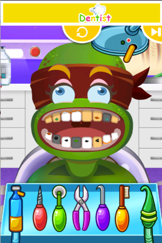 Crazy Ninja Dentist - fun baby kids teeth shave games for boys and girls screenshot 2