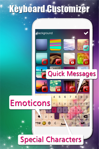Custom Emoji Keyboard.s for iPhone - Customize my Color Key.board Skins with Fancy Font Changer screenshot 3