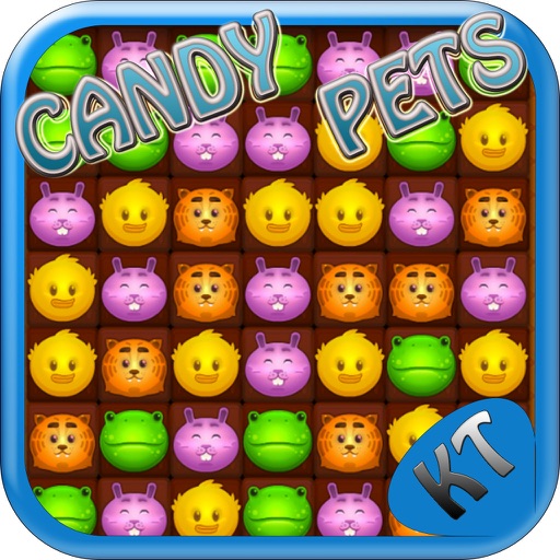 Candy Pet Crush - Pet Jelly Crush Game for kids Icon