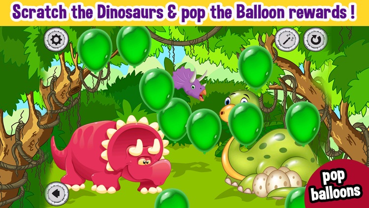 Dinosaurs Scratch & Paint Color Games screenshot-4