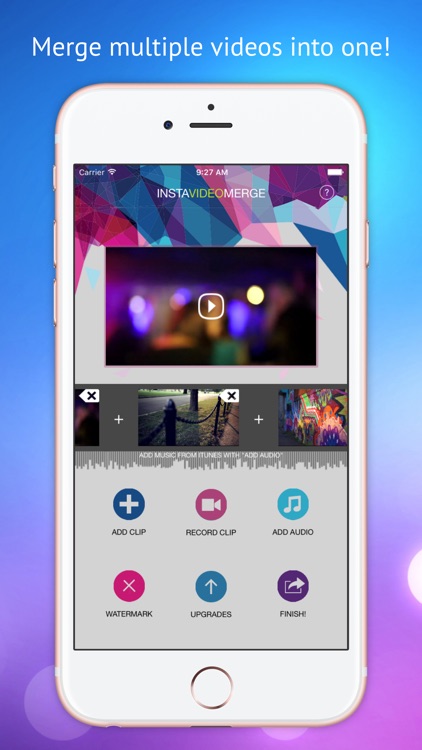 Video Merger - Combine videos, create video montage, merge videos and add music and watermarks