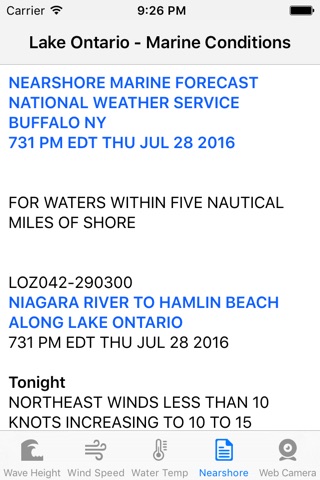 Lake Ontario - Marine Conditions screenshot 4