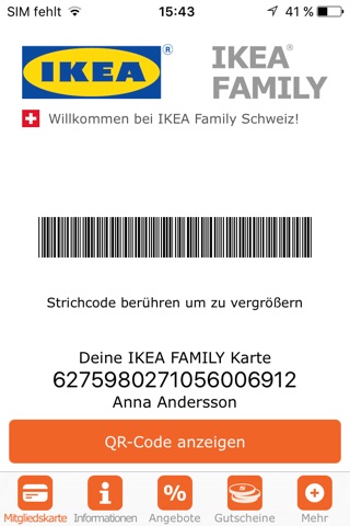 IKEA Family Schweiz screenshot 2