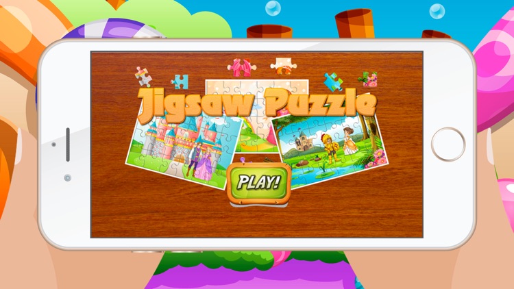 Princess Games for kids - Cute  Princesses Pony  Train Jigsaw Puzzles for Preschool and Toddlers screenshot-4