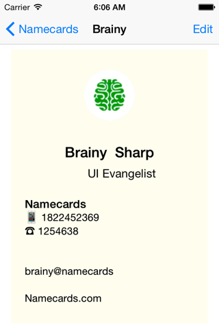 Namecards screenshot 2