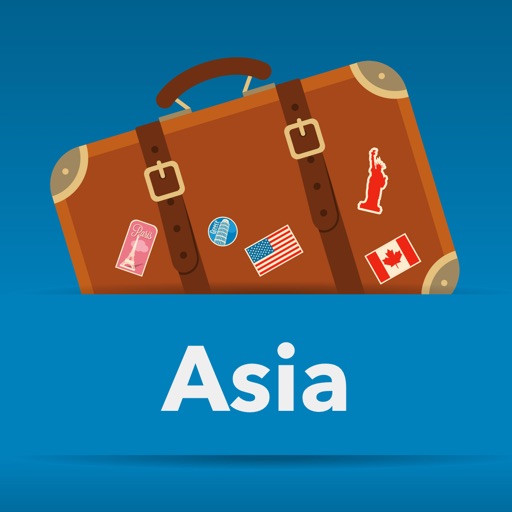 Asia offline map and free travel guide