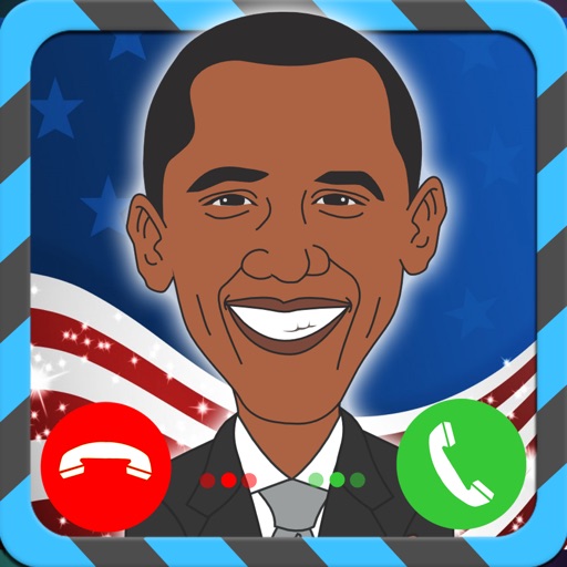 Fake Call For Barack Obama Fans - Schedule Free Prank Friends Call Icon