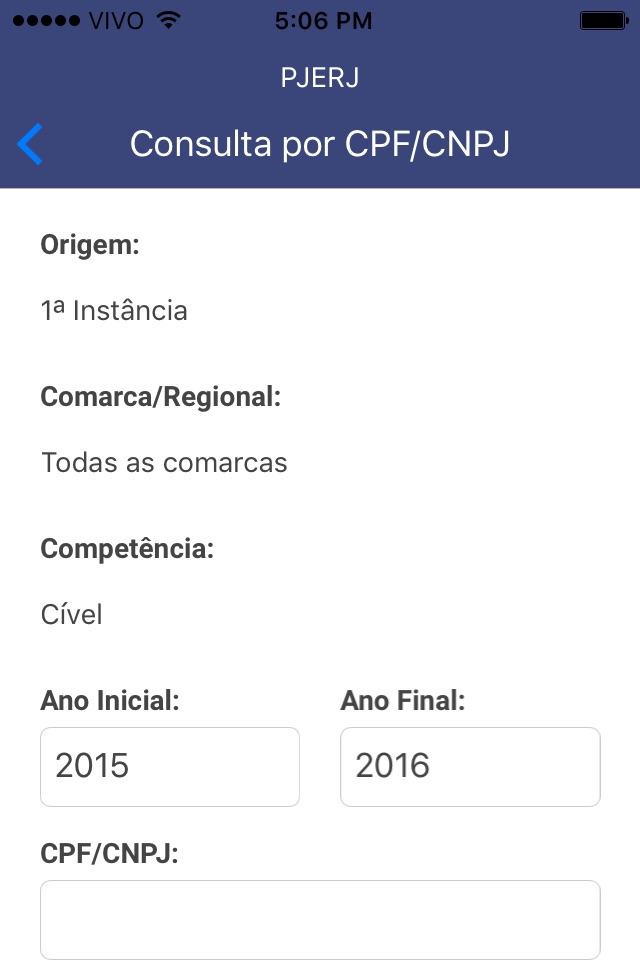 PJERJ - Consulta Processual screenshot 4