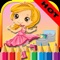 Princess Coloring Book - Drawing Pages and Painting Educational Games Learning Skill For Kid & Toddler